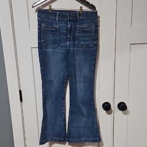 American Eagle Outfitters Super Hi-Rise Flare Jeans, Size 14